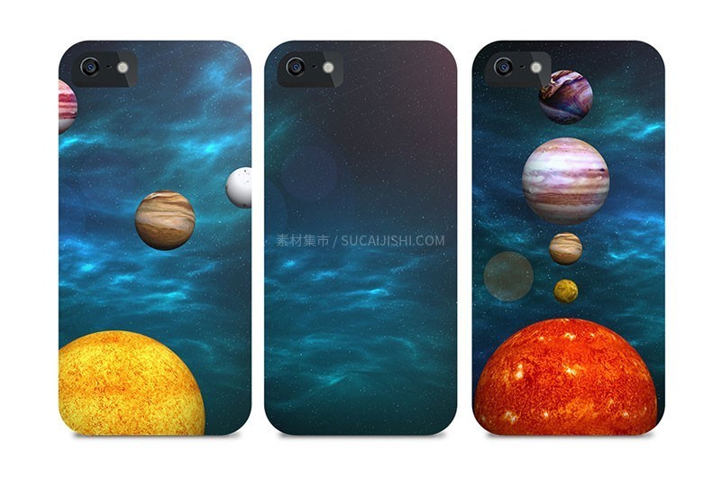 太空星球背景设计素材PSD